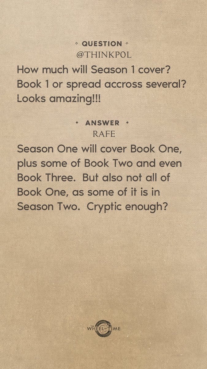 THE WHEEL OF TIME (@thewheeloftime) on Twitter photo 