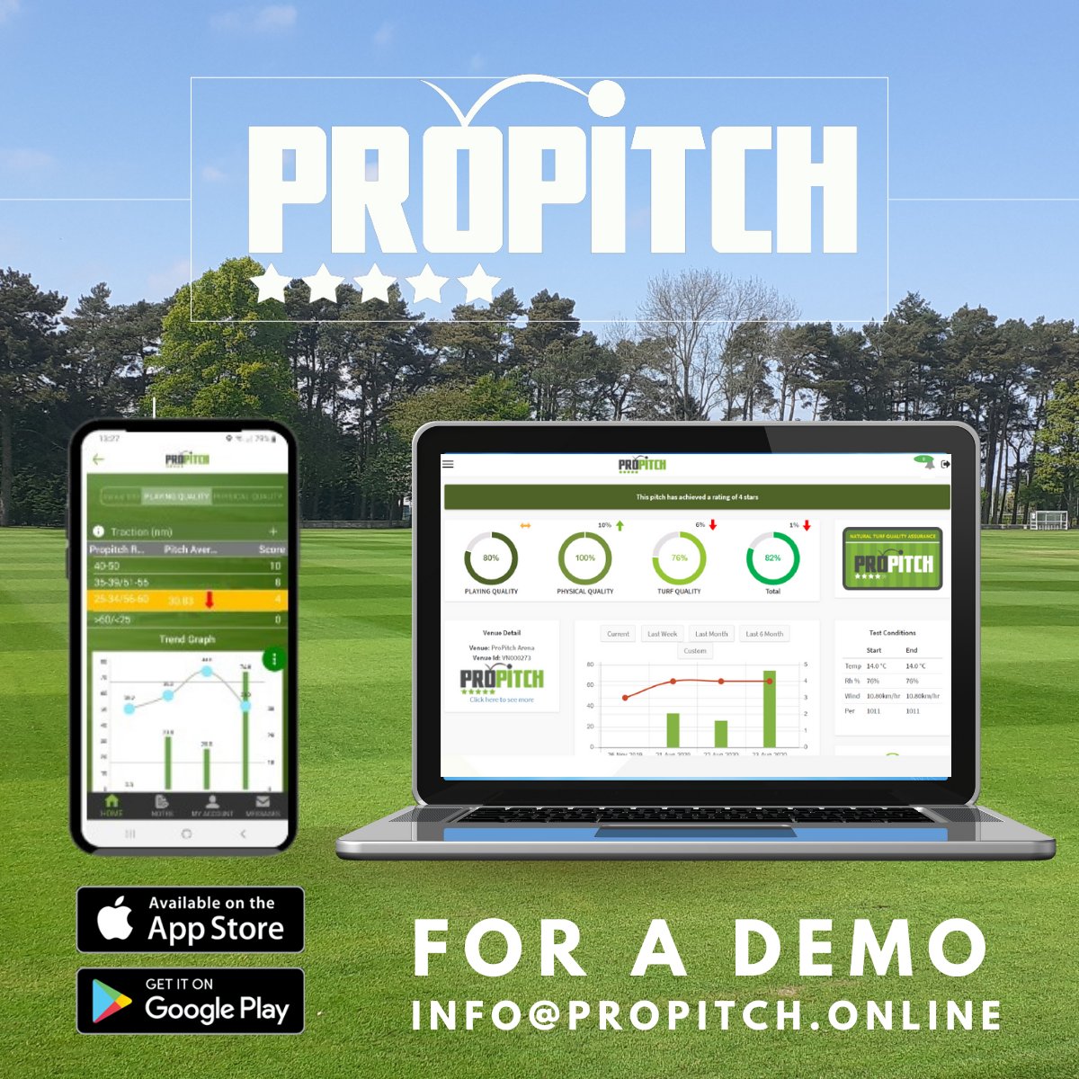 Start with a benchmark for development, to create YOUR OWN pitch passport. Get in touch for a demo #objectivedata #agronomy #sustianability #innovation #propitchsystem