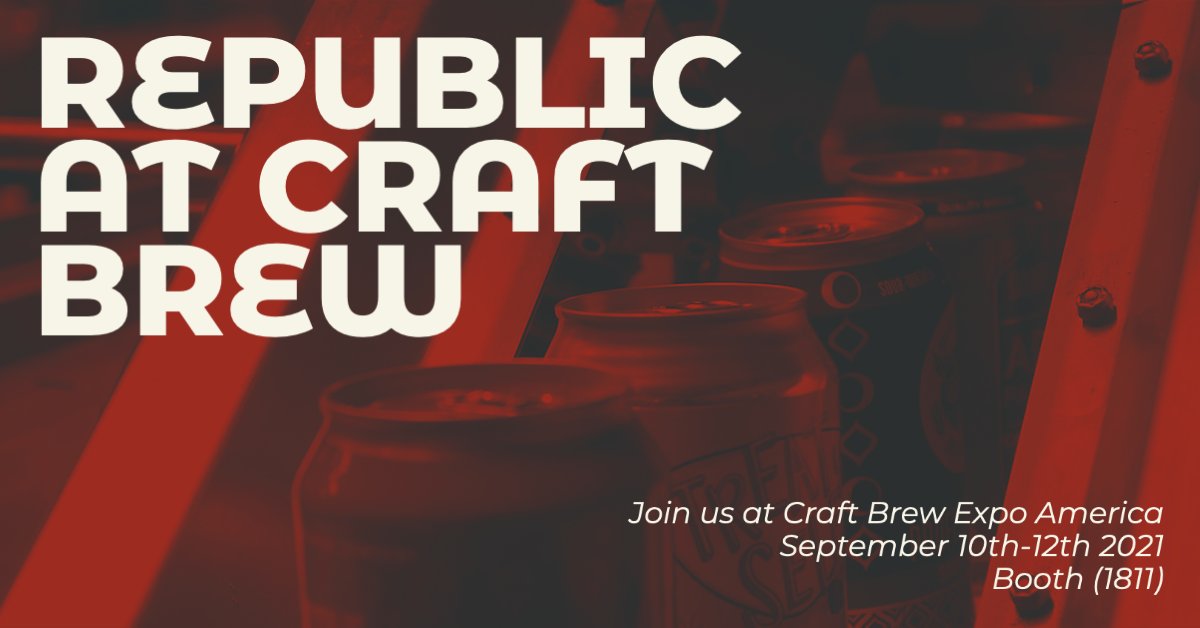 RepublicMFG's tweet image. Republic Manufacturing is exhibiting at Craft Brewer's Conference &amp;amp; BrewExpo America. Come by to chat air knives, or challenge us to a game of corn hole!
Register here: bit.ly/38Bd9Jy

#craftbeer #manufacturing #candrying #cornhole #inpersonevent