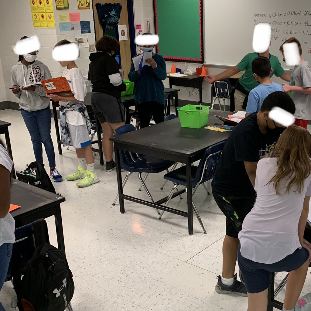 MrsH_SciLab's tweet photo. Comparing, contrasting, and clarifying their ideas during a think/write, pair, share activity in class to build upon their understanding of Earth’s systems and interactions. 🌎🌋🌊💨🌱 #BMSPanthers #GoFurtherTogether @BMSPantherPride @MrsGInspires https://t.co/eUB53jmU3s