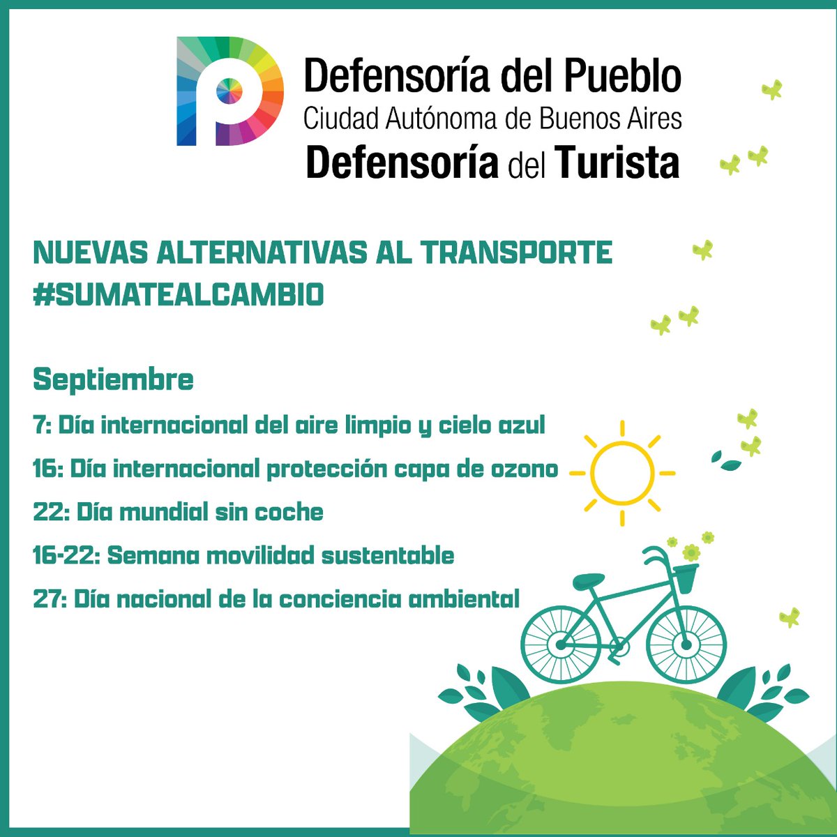 Llegó septiembre #SumateAlCambio ⏬ 
#tendencia2021