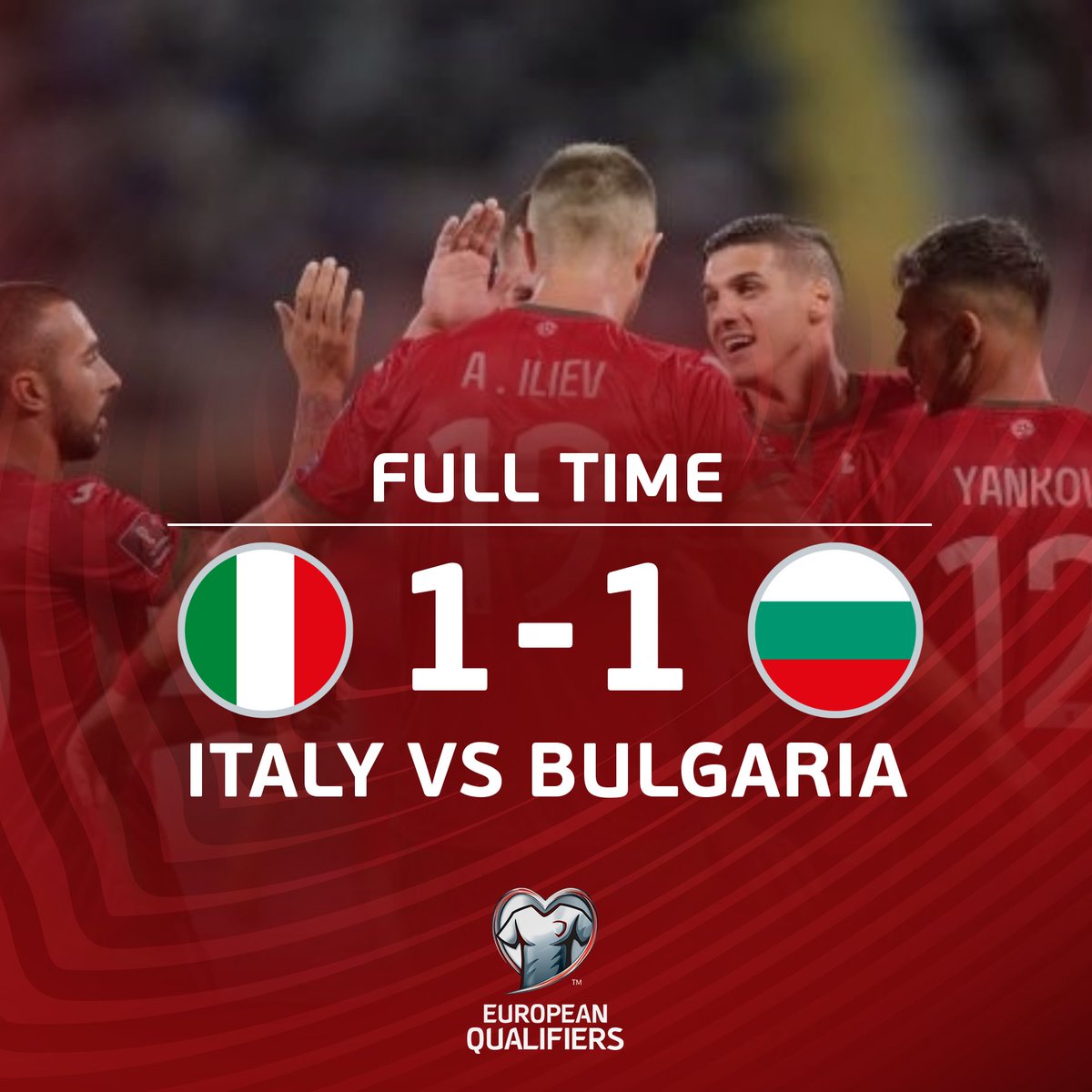 Team Bulgaria on Twitter: "Italy - Bulgaria 1:1!!!🇧🇬… "