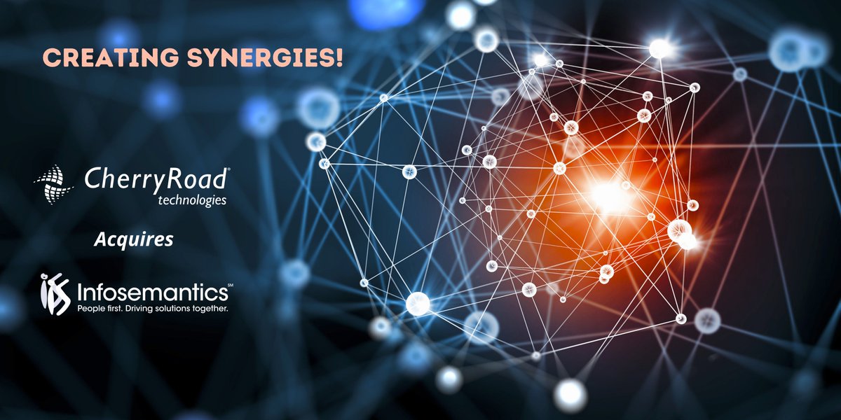 Big news! <a href="/cherryroadtech/">CherryRoad Technologies</a> acquired Infosemantics, Inc.! Infosemantics enhances CherryRoad’s lead position in Cloud &amp; Digital Transformation solutions while augmenting global delivery capabilities in the US, Europe, &amp; Asia. infosemantics.com/cherryroad-acq… #acquisition #oracleebs #cloud