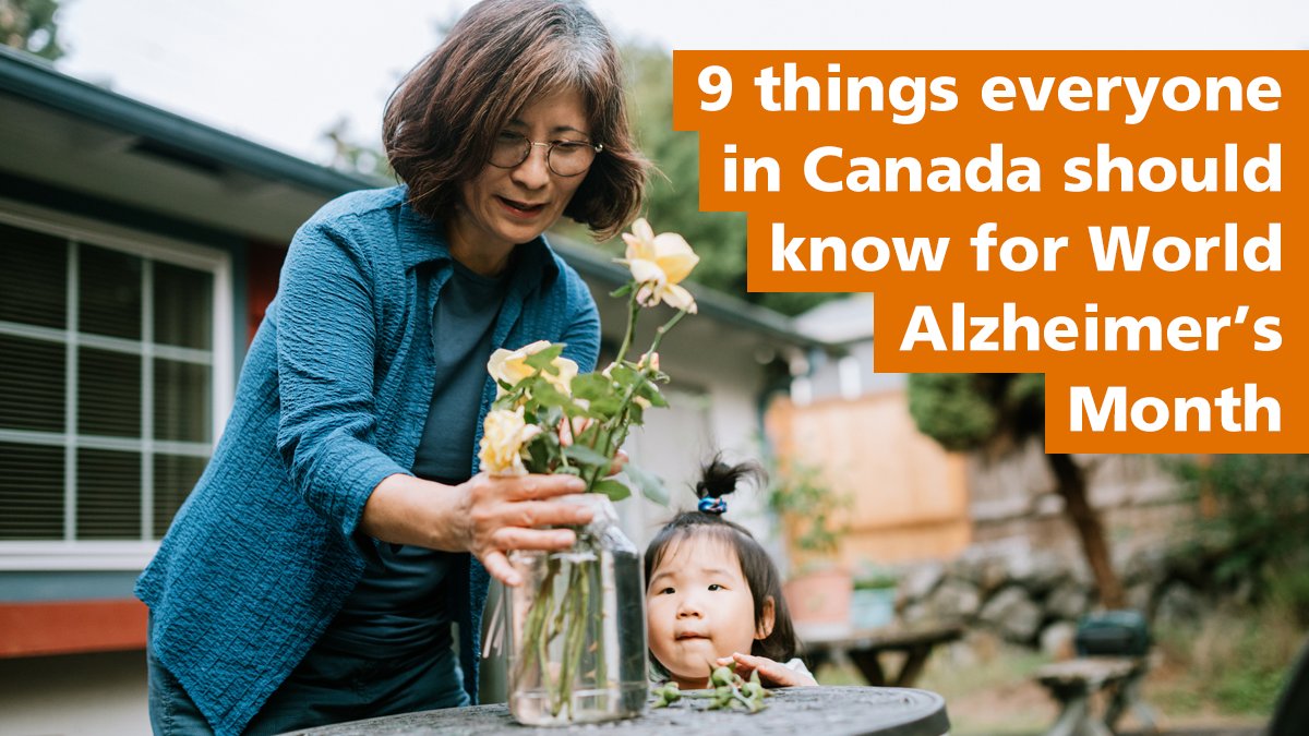 AlzCanada's tweet photo. Every 3 seconds someone in the world develops dementia. September is #WorldAlzMonth, how well do you #KnowAlzheimers #KnowDementia? https://t.co/OMjVCCMHSv https://t.co/V1f5BMoQwR