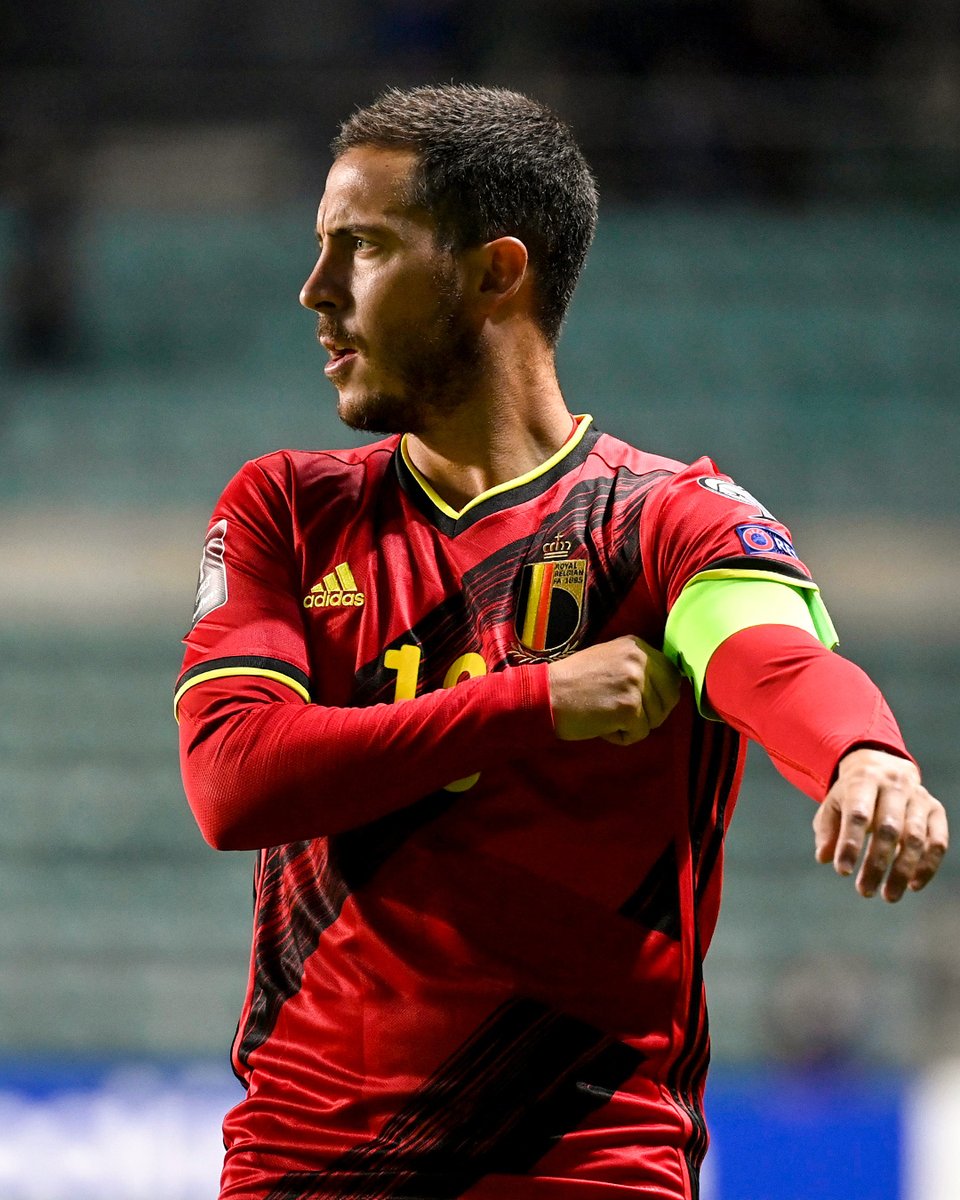 realmadrid's tweet photo. 🅰️ @hazardeden10 
🇪🇪 2-5 🇧🇪
#WCQ https://t.co/TwBfZeehDQ
