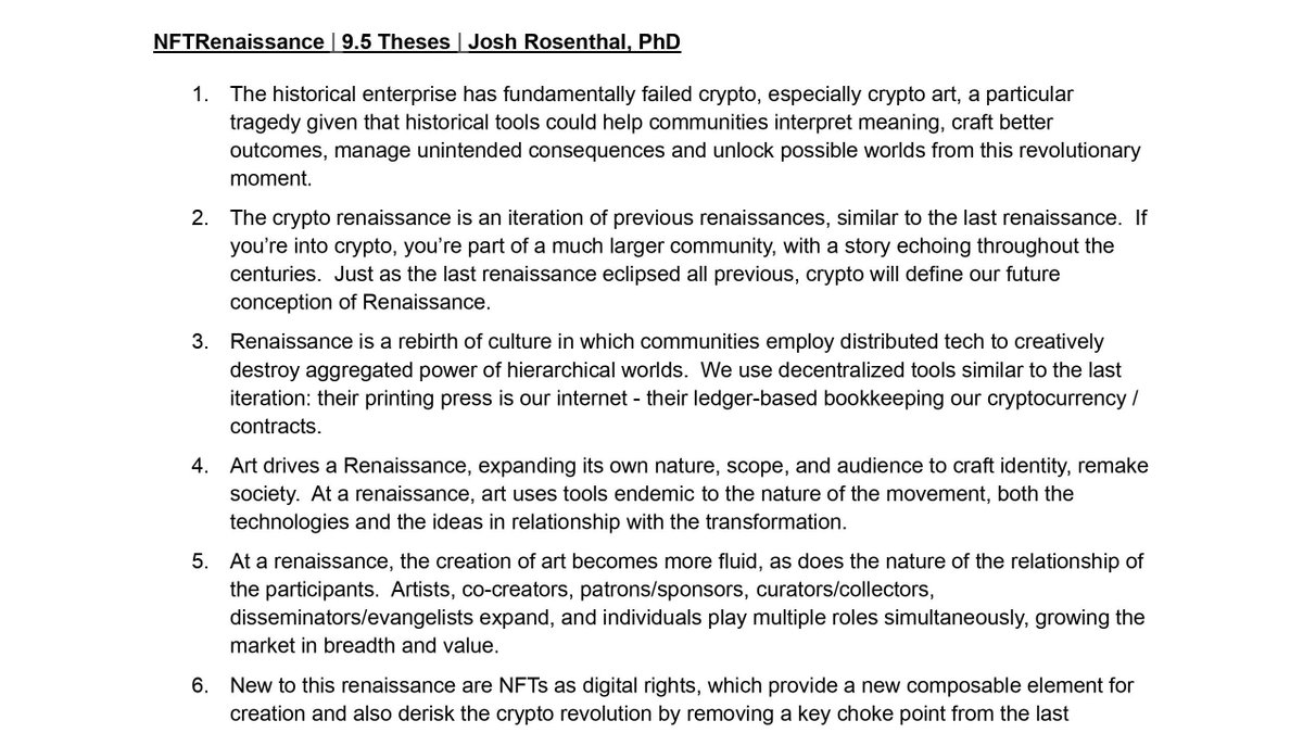 Some talking points for our chat - er tweets - er theses (9.5 of them)