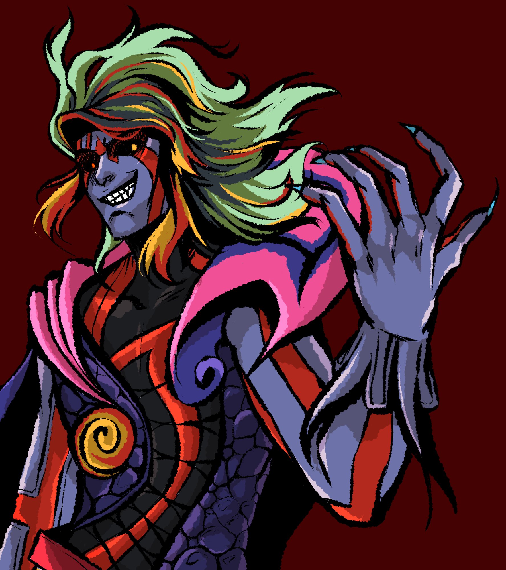 ✨️Loustica🖤🤍💜Preparing for Polymanga🇨🇭 on X: "1hour (silly) sketch  idea: Kid Icarus Uprising Hades in Hades art style👀✨  https://t.co/9acBVS8bDz" / X