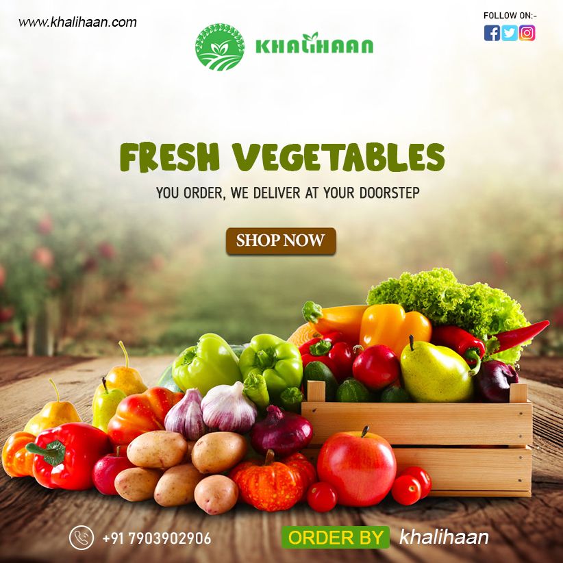 Khalihaan1's tweet photo. Get Premium Quality Vegetables At the Comfort of Your Home Without Any Hassle. Buy Farm Fresh Vegetables Online At The Best Price & Get Them Delivered To Your Doorstep.
#khalihaan #freshvegetables #freshfruits #online #FastFastDelivery #OnlineHomeDelivery #grocerystore https://t.co/R29hT5VqJe