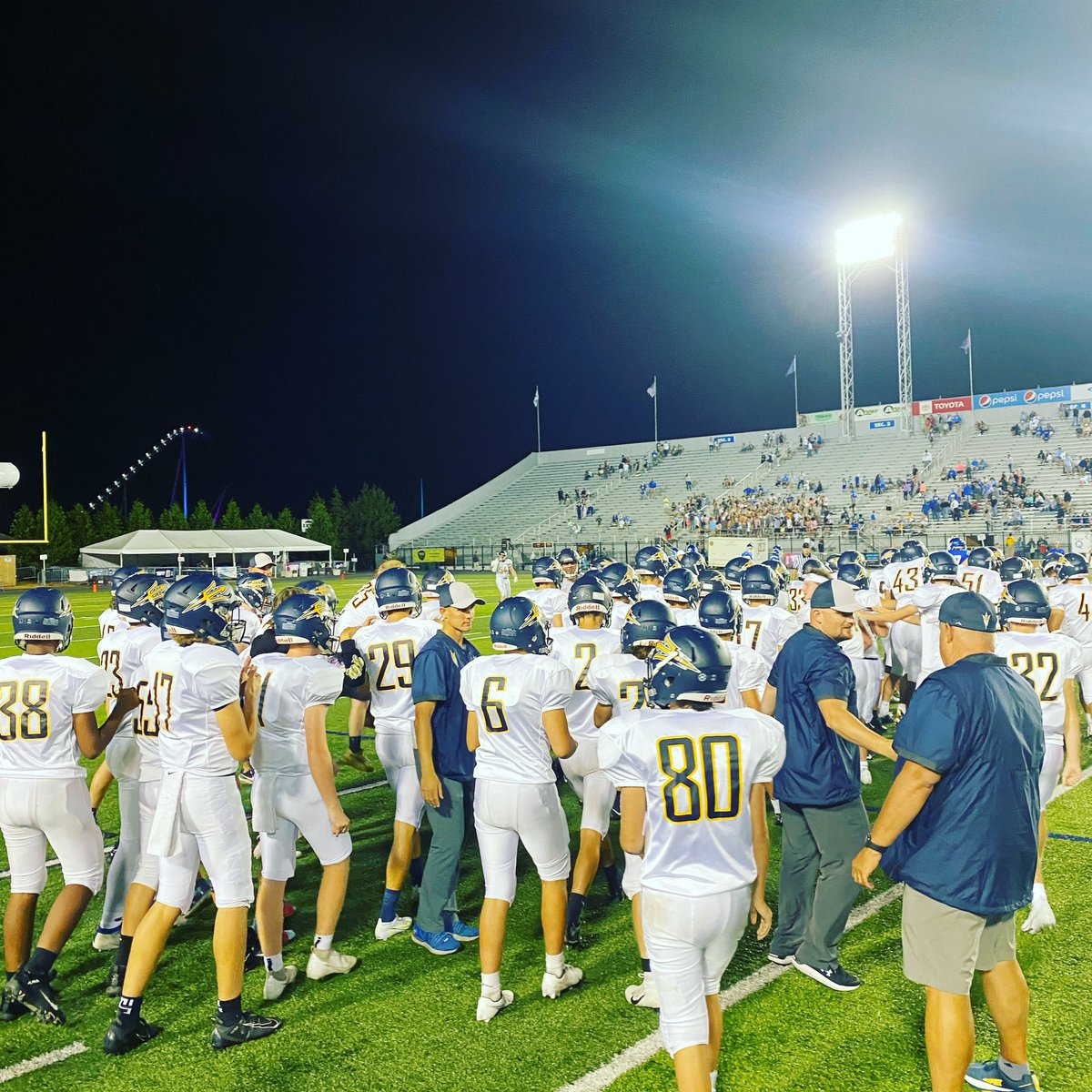 Our boys did so well and came out victorious with a score of 21-14 in the last 16 seconds! Always proud to be a Blue Devil 💙💛