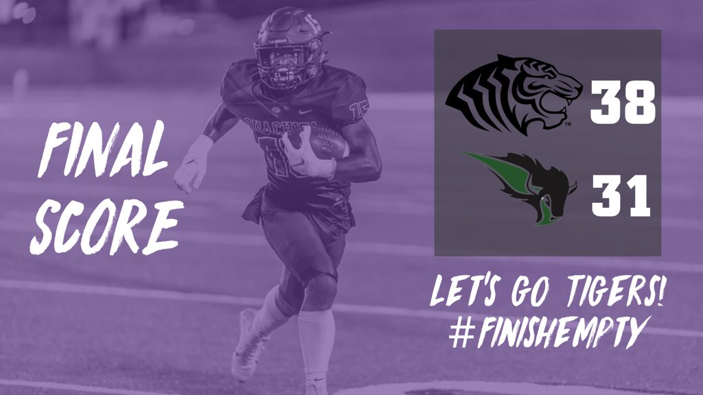 OuachitaFB's tweet photo. TIGERS WIN 🐯 | #FinishEmpty https://t.co/AQwOLsUTtP