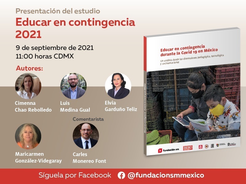 ¡Ya tenemos el primer libro del estudio #EducarenContingencia con <a href="/SMMexicoOficial/">SM México</a>! Gracias al apoyo de >200K estudiantes y docentes mexicanos de educación básica y media que comparten experiencias en la escuela y en casa durante la pandemia. ¡Acompáñennos a la presentación!