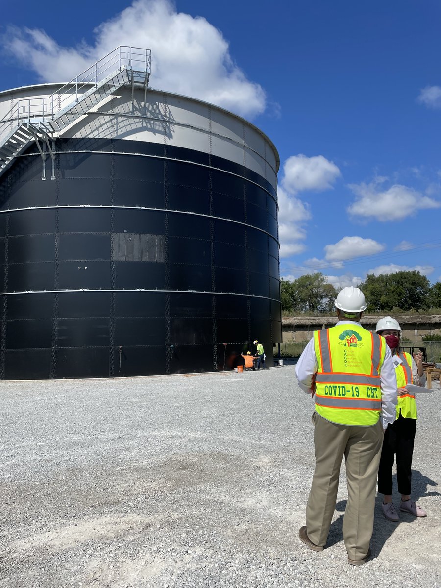 PennyPritzker's tweet photo. Great progress for @chicagoprize recipient @GADC_Chicago. Swipe through the photos below for a sneak peek at Auburn Gresham's new healthy lifestyle hub, @ugrowcollective urban farm and @GreenERAChicago anaerobic digester. #PTFound https://t.co/hklcLRhe68