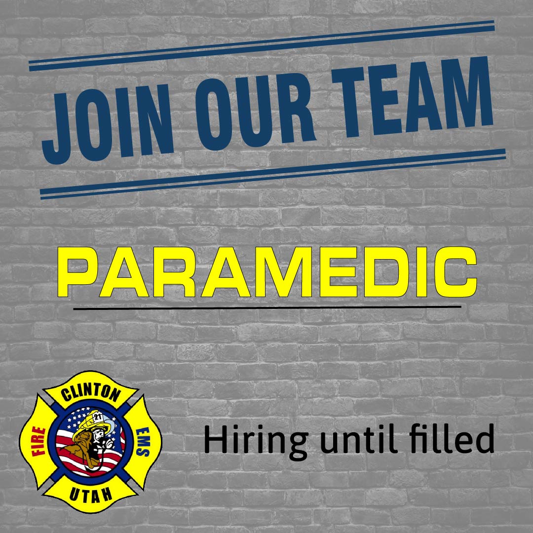 Hiring Paramedic/Firefighter! Open until filled. 

clintoncity.net/Jobs.aspx?JobI…