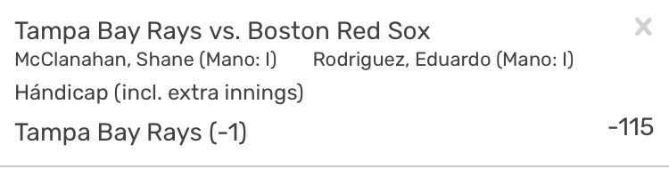 HcPicks's tweet photo. 🚨🚨🚨 #Freepick 🚨🚨🚨

- Rays -1 [-115]

Esta se cobra, estamos bien pendientes por el #pick de ayer.

¡Vamos a ganar! 

#HCPicks #Freepicks #Picks #Bet #Mlb #MLBPicks #MLBTwitter #Sharp #SharpMoney #Raysup https://t.co/A4KoNTgNpt