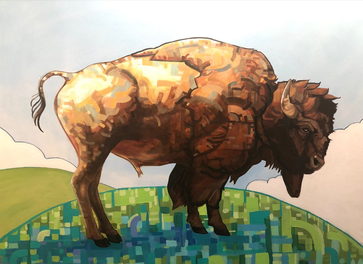 "Perseverance" artwork by Blackfeet artist Louis Still Smoking - mailchi.mp/themyrnaloy/wh…