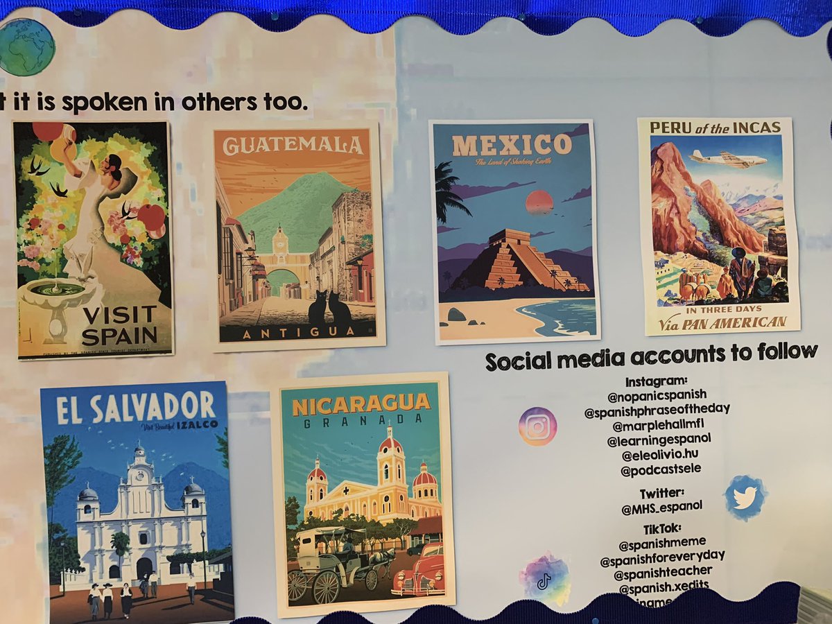 Display done ✅ thank you to <a href="/lewizrs/">Lewis 🇪🇸🇫🇷</a> for the posters, they are beautiful #mfltwitterati #spanish