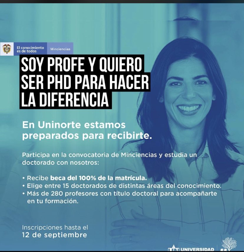 naranazea's tweet photo. Interesado en beca para estudiar tu doctorado? 

Convocatoria: https://t.co/xGFW588bSQ https://t.co/GdQYyKggMf