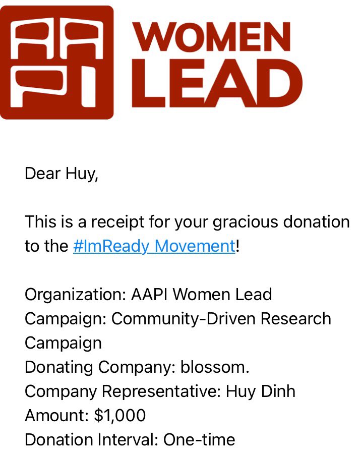 hi 💐 sales for BLOSSOM are officially closed. together we raised a total of $1000 for @AAPIWomenLead to aid with their fight against violence towards and within AAPI communities. thank you 💌