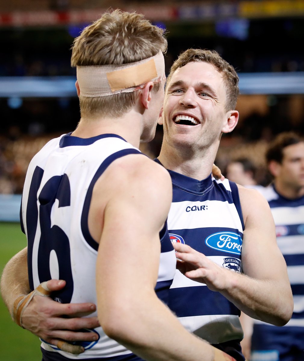 7AFL's tweet image. Tonight, Joel Selwood becomes the all-times games leader for Geelong.

🐈 3x premierships
🐈 3x best &amp;amp; fairest
🐈 4x most courageous
🐈 6x All-Australian  
🐈 Rising Star 
🐈 Seventh-highest winning %  of any player in AFL history 

What a ride it's been.