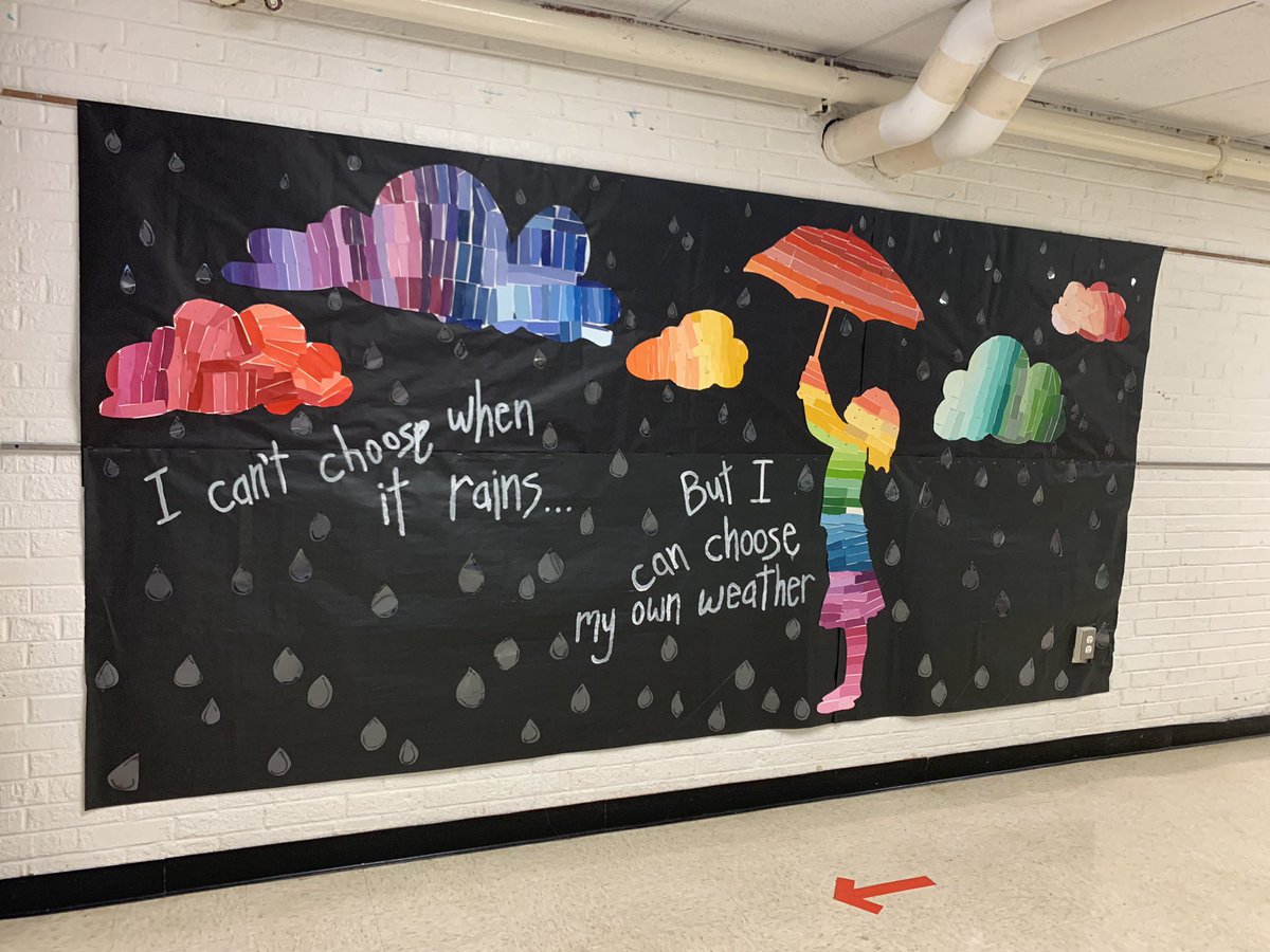 We finally got to hang up this mural that began way back in 2019!! What a great mindset to begin the school year with! <a href="/franklincovey/">FranklinCovey</a> <a href="/TheLeaderinMe/">The Leader in Me</a> #Wal109 #Engage109