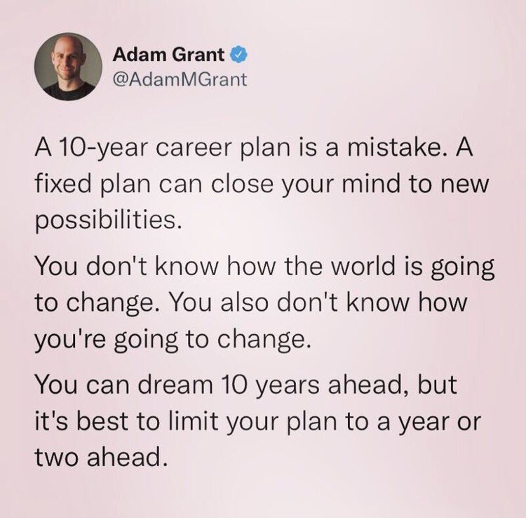 eehsani's tweet photo. Nice #tip from @AdamMGrant on #planning your future. https://t.co/5ytpWutyXz