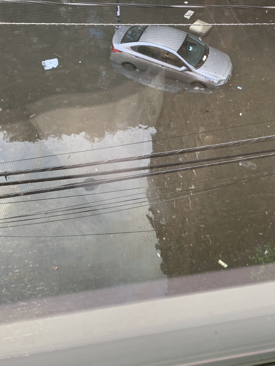 sps200's tweet photo. @RaviBhalla @CityofHoboken What’s the reason for flood waters not being pumped out during the entire day of no rain in SW Hoboken? 1st &amp; Harrison still under more than a feet of water. https://t.co/gUPsV5vClV