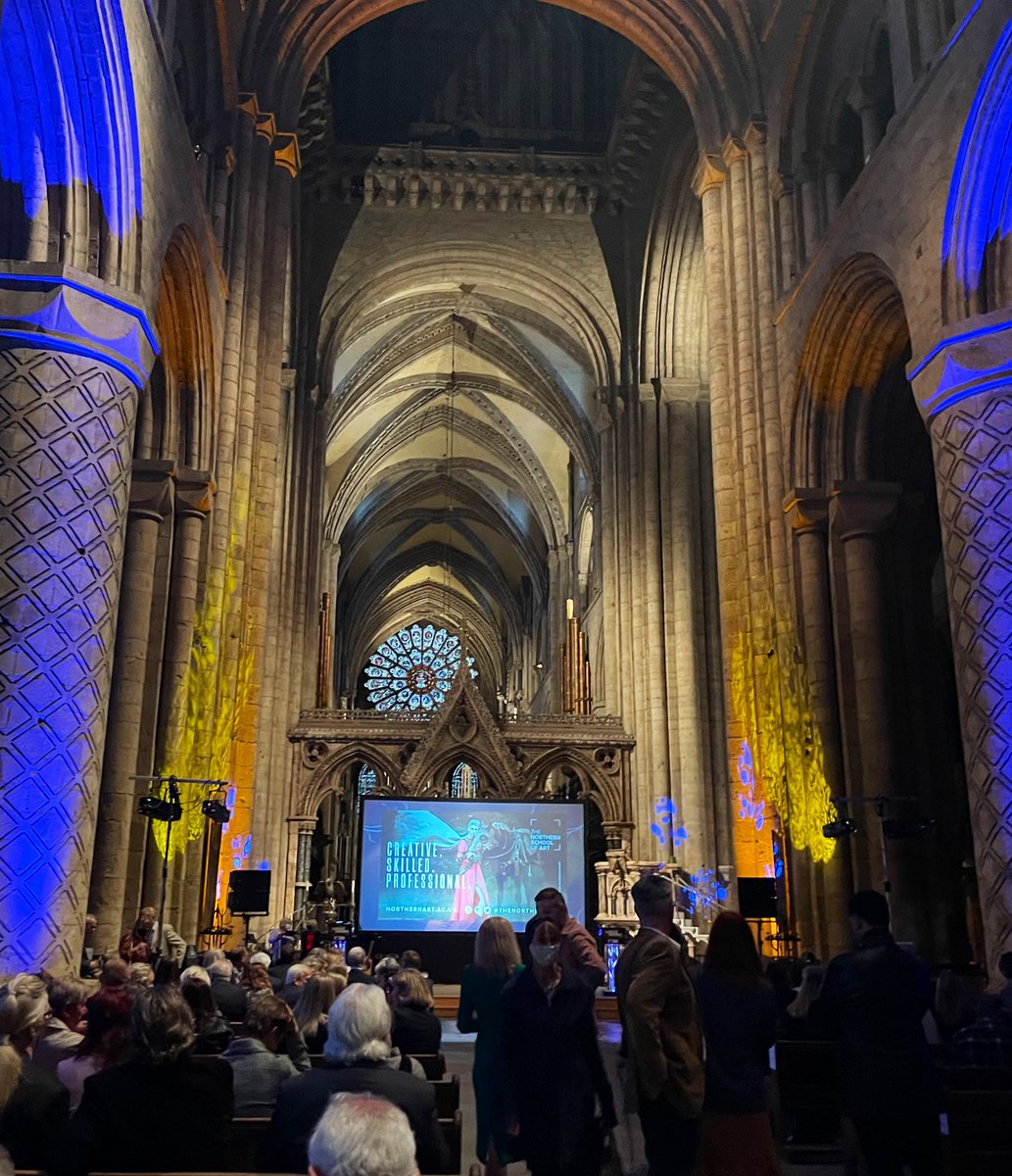 Such a gorgeous night at the <a href="/TheJournalNews/">The Journal</a> Culture Awards at Durham Cathedral tonight. So great to see all the talent, art, collabs and things to do coming out of the North East (even during a pandemic!)