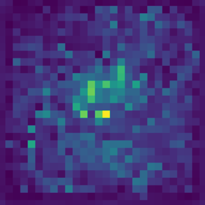 Each saliency map—sometimes called an "attention map"—represents the #NeuralNetwork 's prediction of which parts of the underlying image will attract the most attention from human eyes. Hotter areas = increased confidence that a person will gaze there.

⇝ opensea.io/collection/sal…