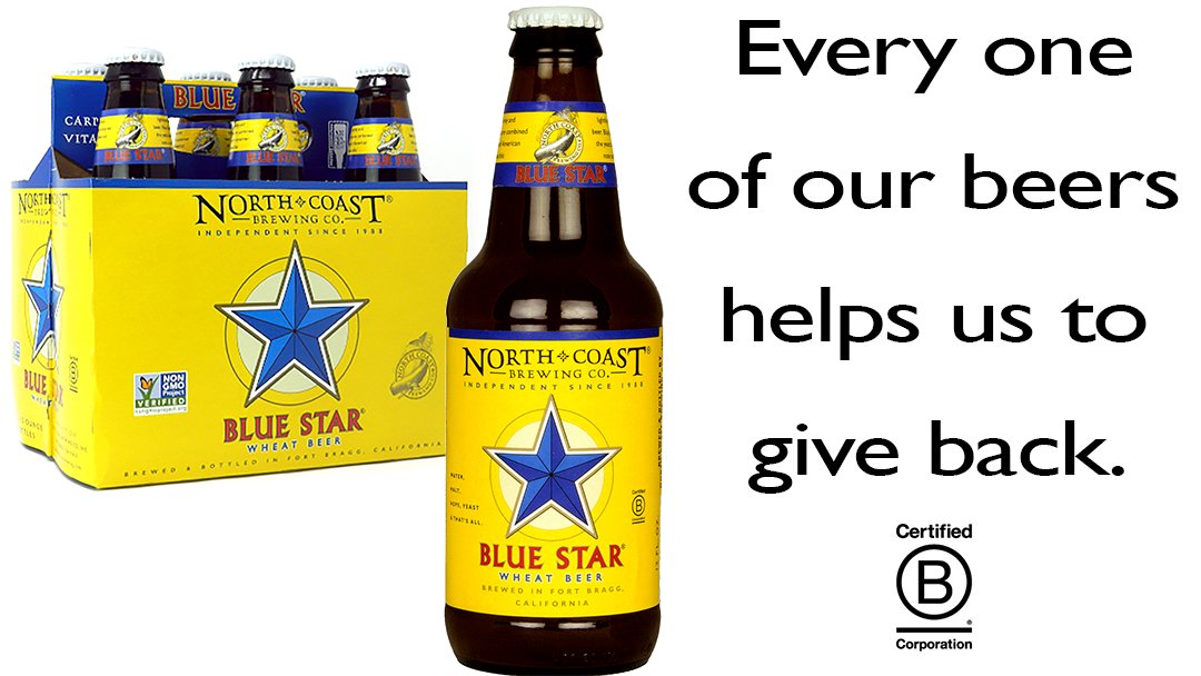 NoCoastBrewCo's tweet photo. We believe that business can be a force for good in the world and our commitment is built into everything that we do as a certified B Corp. Learn more at https://t.co/texi0nVuI8.
#bluestar #wheatbeer #bcorp #americanstyle #nofunk #beerthatgivesback https://t.co/PBYnjhQU3H
