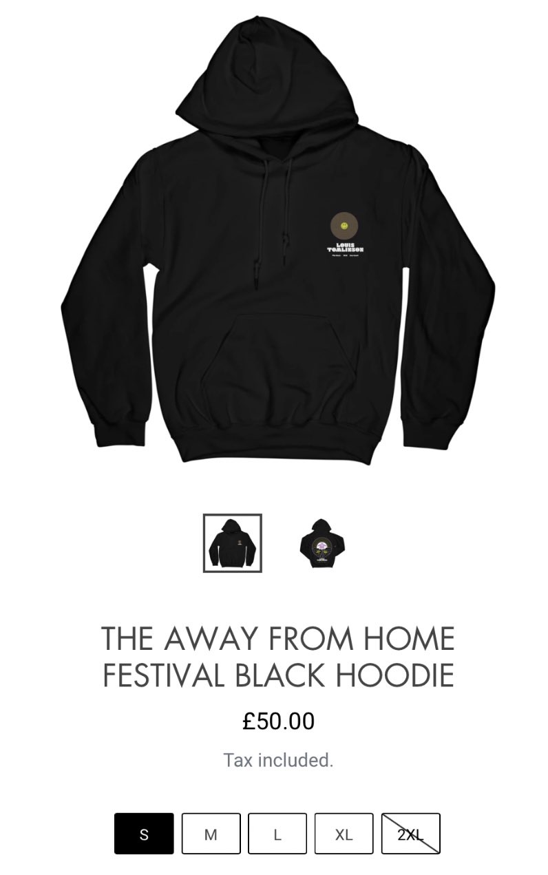 Louis tomlinson black hoodie sale