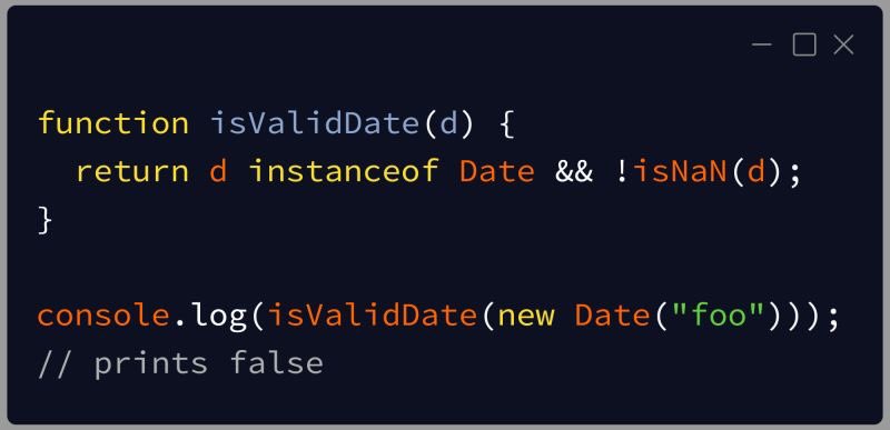 #javascript function return a valid date #date #javascriptdeveloper #100DaysOfCode #techtutorial
