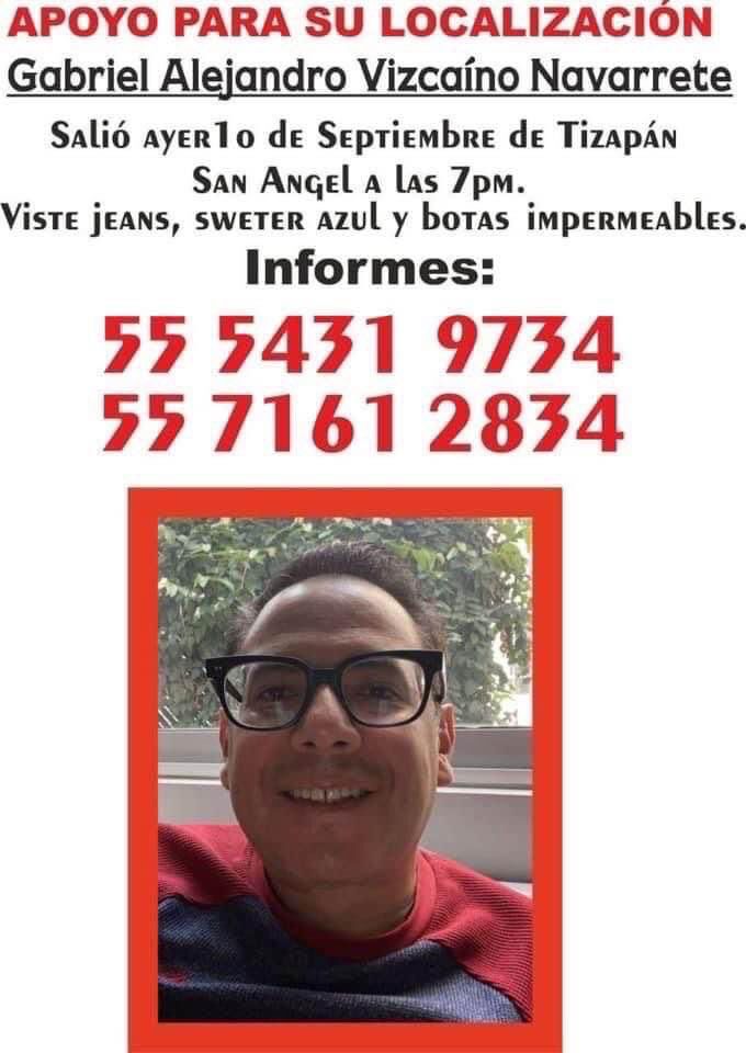 🚨 ¿Lo has visto? Ayúdanos a localizar a Gabriel Alejandro Vizcaíno Navarrete. 

#ImagenNoticias con <a href="/YuririaSierra/">Yuriria Sierra</a>