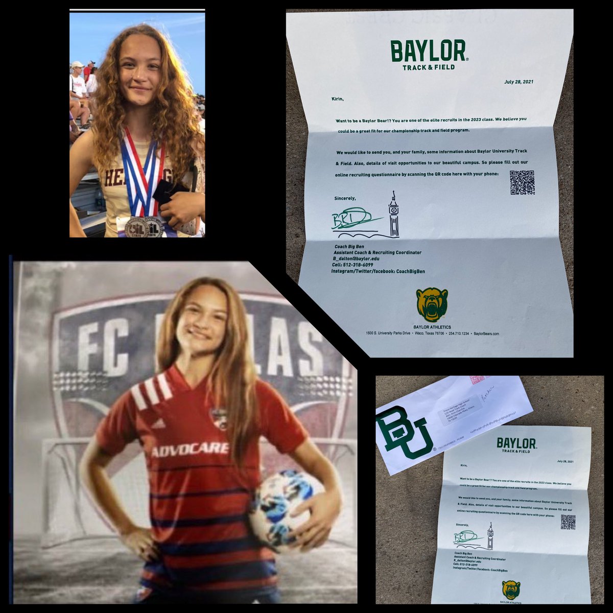 Thank you for recognizing the years of training I continue to put in! 🏃‍♀️⚽️Blessed!! <a href="/BaylorAthletics/">Baylor Athletics</a> <a href="/usatf/">USATF</a> <a href="/BaylorTrack/">Baylor Track & Field</a> <a href="/CoachBigBen/">Benjamin Dalton 🇬🇧</a> <a href="/FCDNorthBlack/">FC Dallas</a> <a href="/arieslollar/">arieslol</a> <a href="/USYouthSoccer/">US Youth Soccer</a> <a href="/NationalLeague/">National League</a>