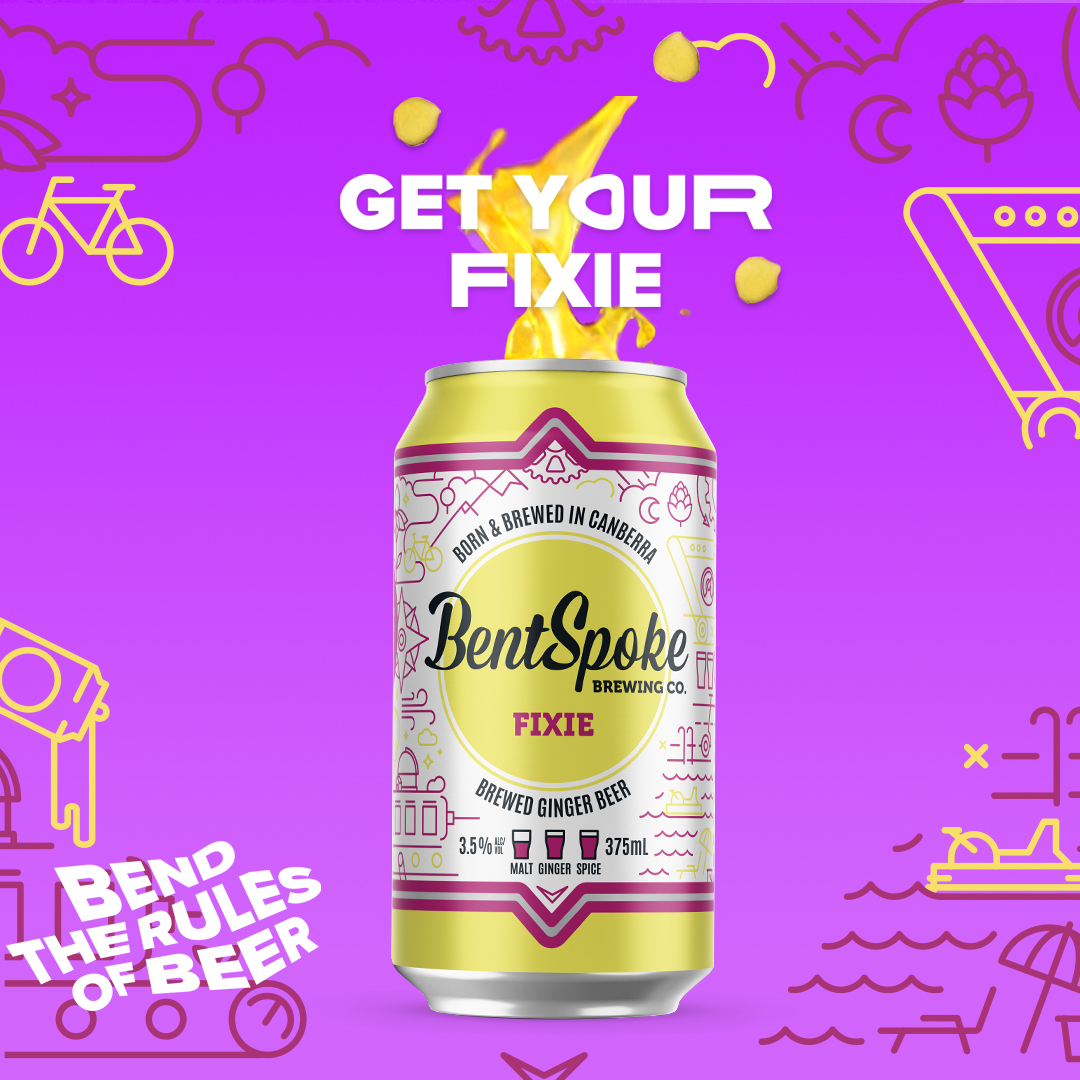 Did you know that Ginger Beer was one of the first beers that we canned at BentSpoke? It’s a full mash, all grain brewed ginger beer, with local ginger from QLD! With a nice balance of sweetness and a ginger kick. Get this brewed ginger beer online and in bottleshops. Cheers!