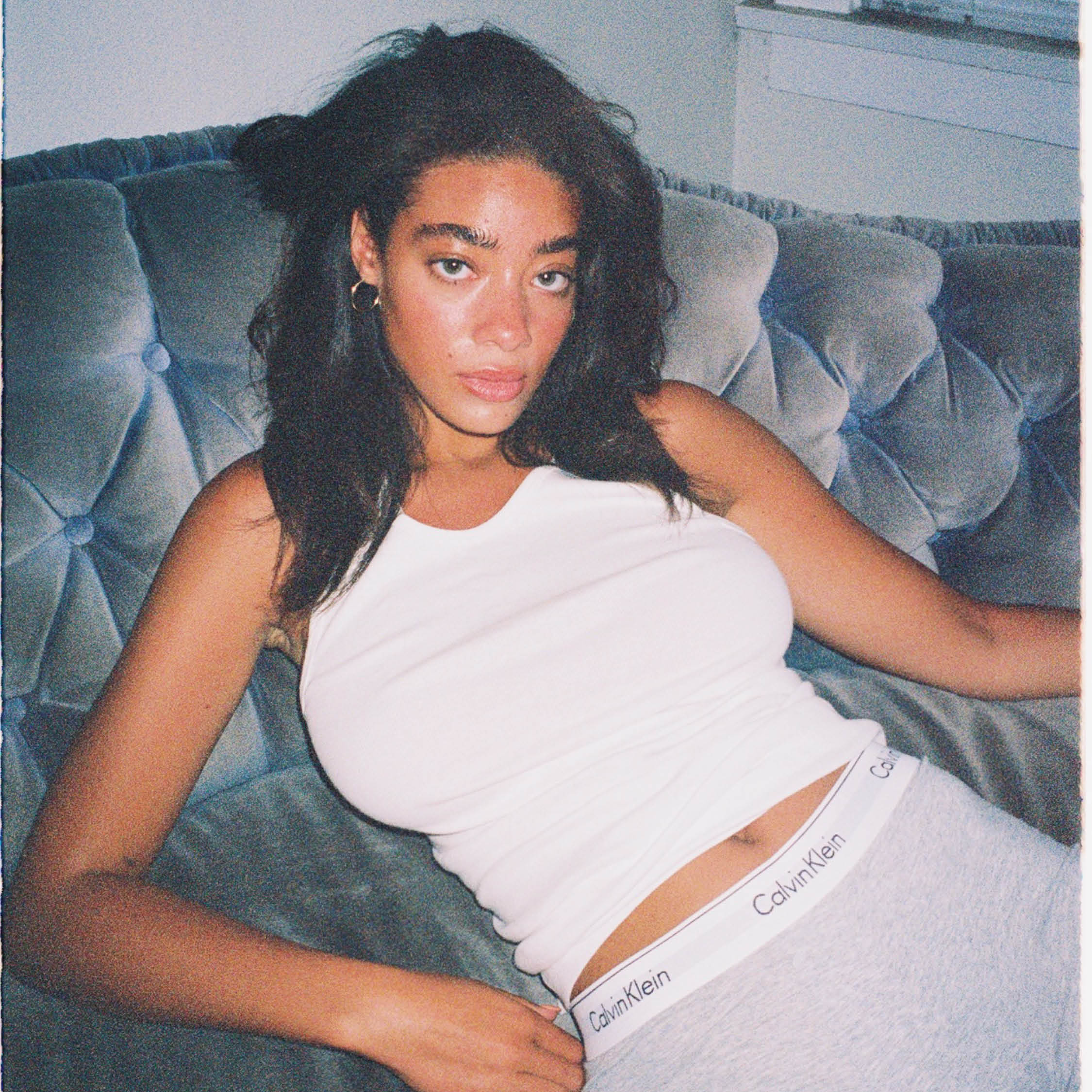 Girl wearing hot sale calvin klein