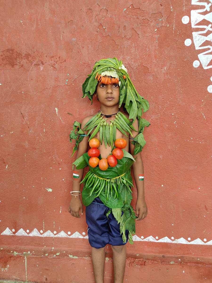 CDP_CNH's tweet photo. Anganawadi kids dressed up in nutrition theme.

#POSHANMaah2021 @ministrydwcd https://t.co/U5dMgRVKgQ