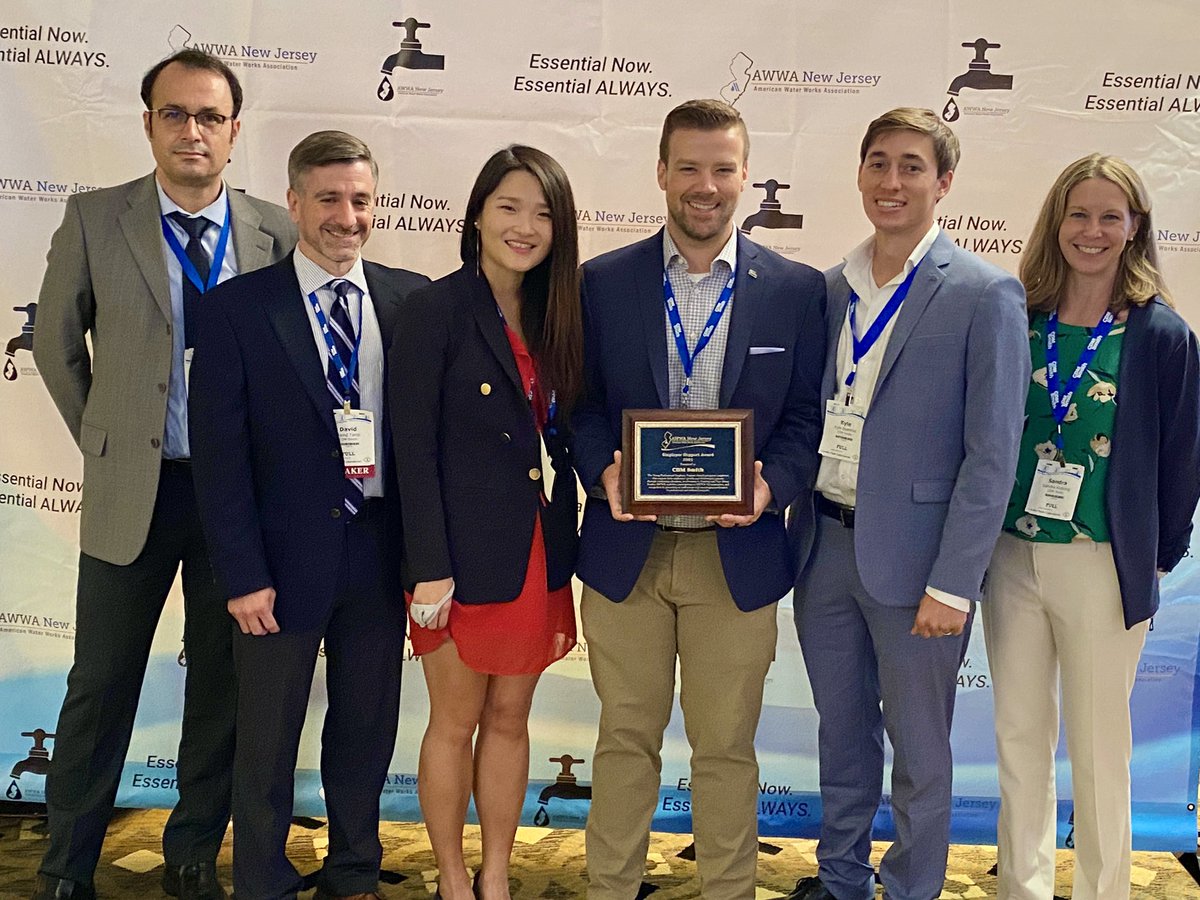 The conference was extra meaningful because I got to watch NJ <a href="/awwa/">American Water Works Association</a> honoring <a href="/CDMSmith/">CDM Smith</a> with the YP Employer Support Award🏆 We had at least 11 employees attending with ~half of them being YPs &amp; 6 technical presentation at this conference👏🏻 So proud of my NJ colleagues!