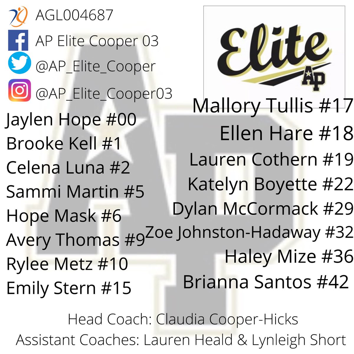 AP_Elite_Cooper's tweet photo. Let’s go!!! #Team4 @SammiMartin11 @EllenHare2 @MetzRylee @ccsoftball1 @Jaylenhope00 @BrookeKell22 @hopemask2022 @_emilystern @BoyetteKatelyn  
@fastpitch_the https://t.co/8U30BzSq23
