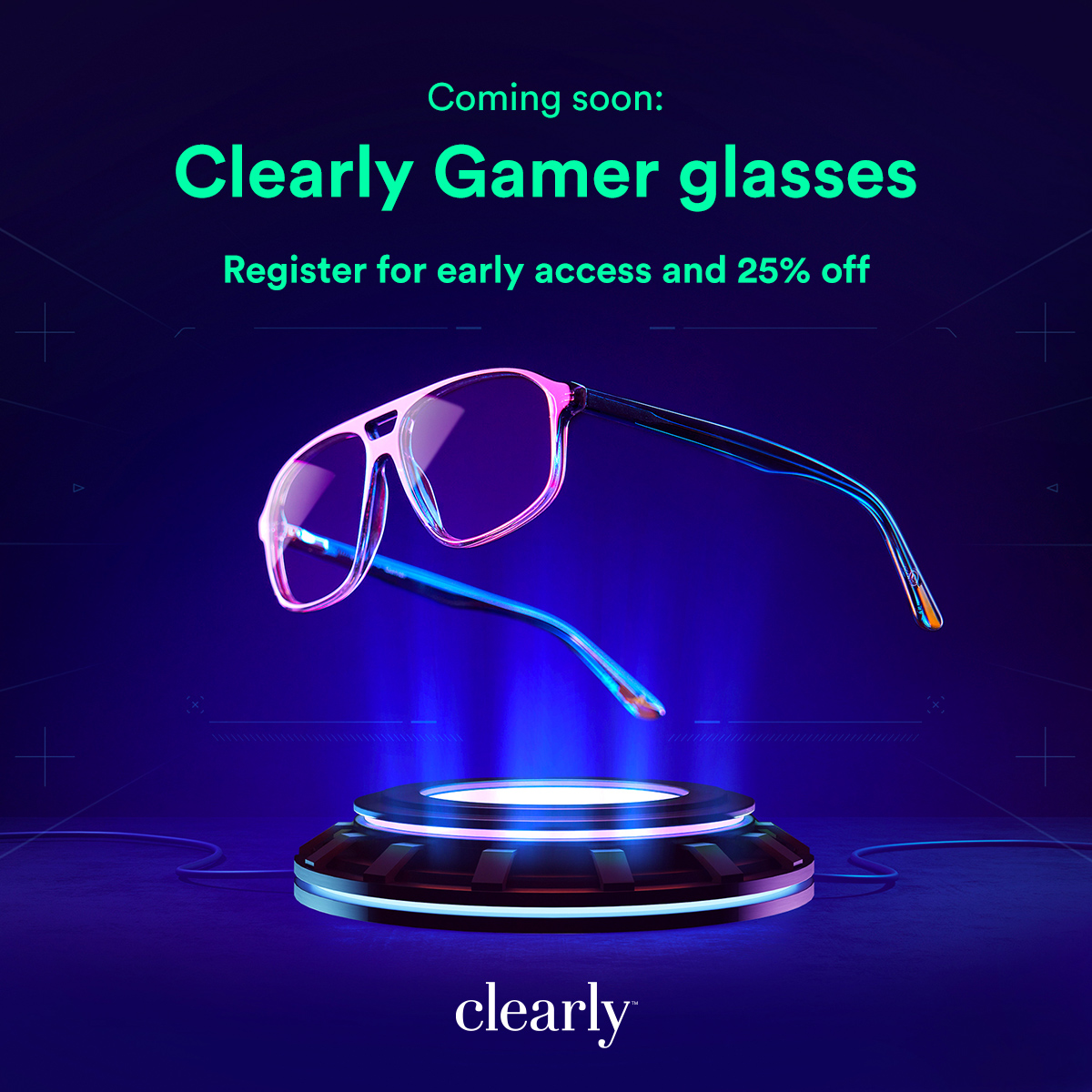 Calling all GAMERS 🎮 🕹️ The Clearly Gamer prelaunch is now live and ticking. Register for early access to be the first to shop Clearly Gamer glasses. We'll send you an exclusive 25% off discount code, so keep an eye on your inbox and set your timer...bit.ly/3hfKy1p