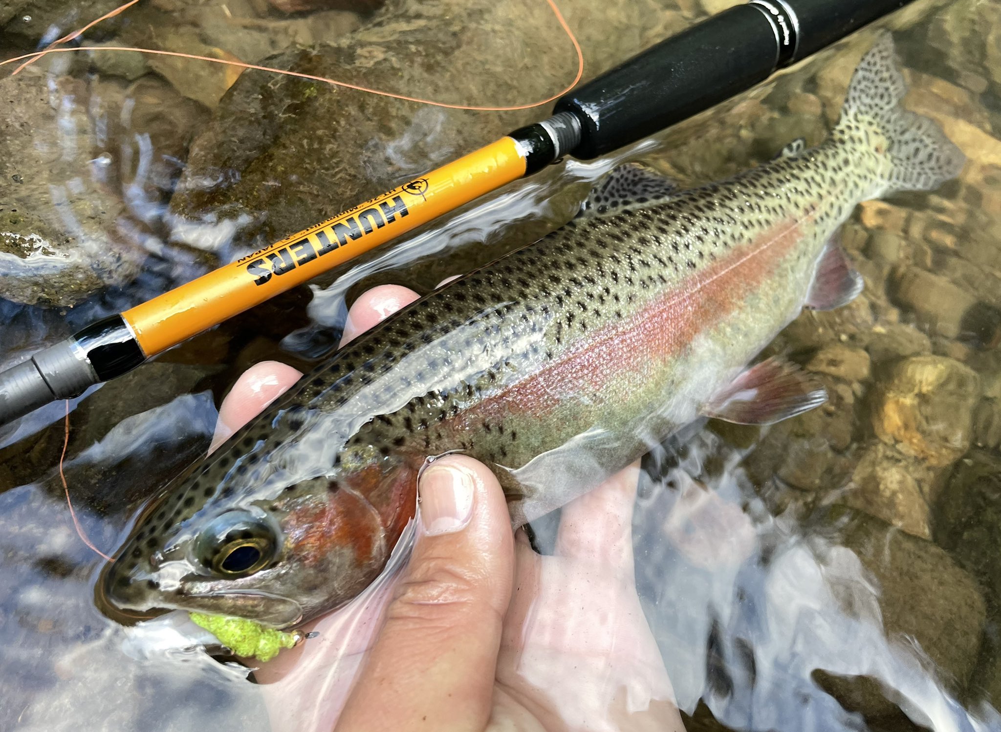 小塚拓矢 金曜日はフライデー 本日の朝練はfly 毛鉤 縛りで三大渓魚をコンプリート 進化型 渓流ビッグベイト お風呂マット Ht 26 による我流 テンカラ 近々動画で紹介できたらな サルナシまだ酸っぱいw T Co 7l4eay2luj Twitter