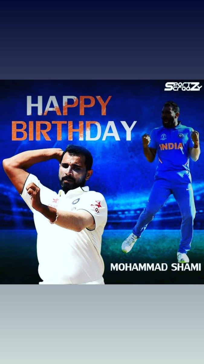 Many returns of the day who win millions of hearts with his bowlingstyle. In my view point you are one of the best cricketers in world cricket.@MdShami11 

#happybirthdaymdshami