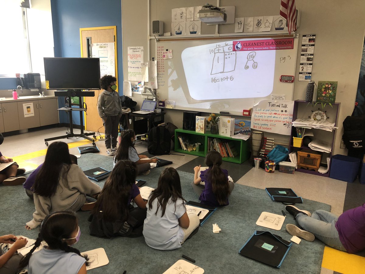 Sharing their thinking during mini lesson ✨❤️✨ <a href="/MsJAyala/">Jocelyn Ayala</a> @CHeatonPhD <a href="/NinaPietrasanta/">nina pietrasanta</a> <a href="/alfonsoMrH4/">Alfonso Hernandez</a> <a href="/Ms_SFrench/">Sarah French</a>