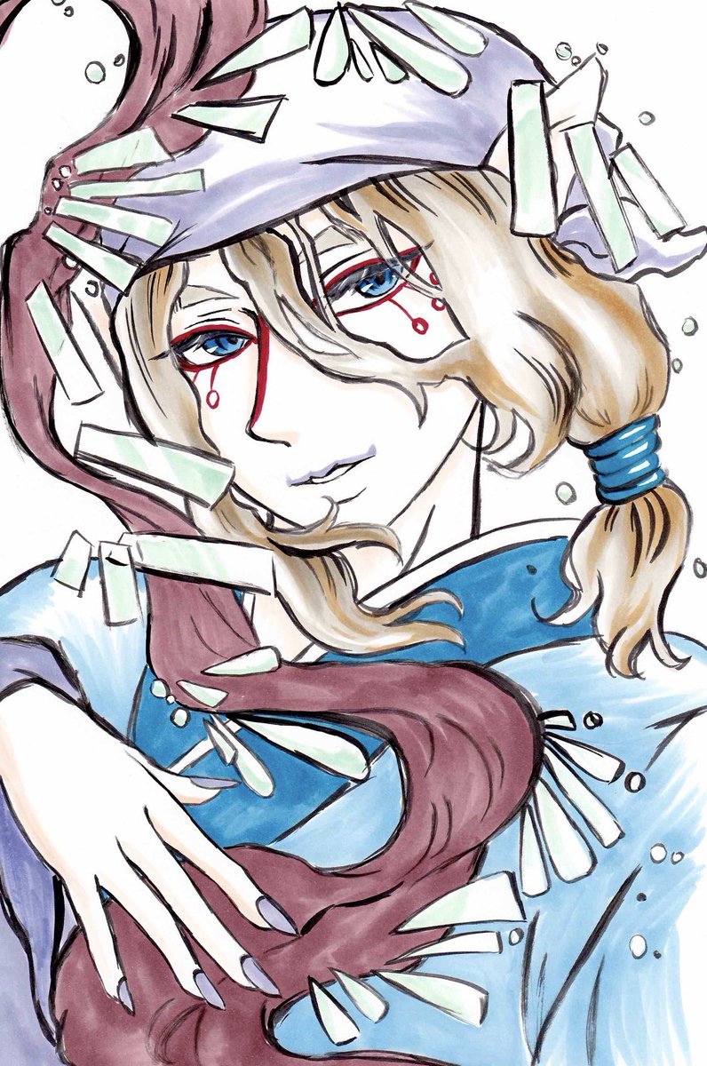 本日薬売りさんの日🌸
着手中の絵は確実に間に合わないので前に描いた物を。
Twitterで描いたのこれだけしか無かった
#モノノ怪 #薬売り
#薬売りの日