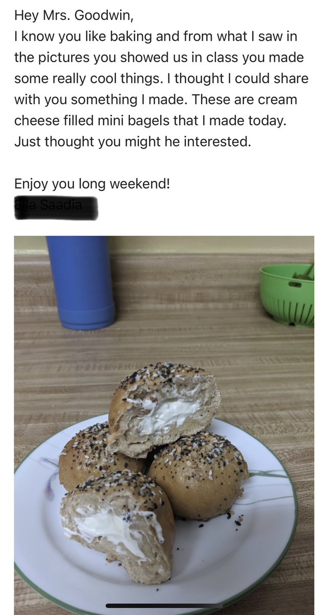 ProfeGoodwin's tweet image. This email from a student has started my weekend off right, and it’s a great reminder that as we ask the students to share about themselves it is just as important to share about ourselves as well.