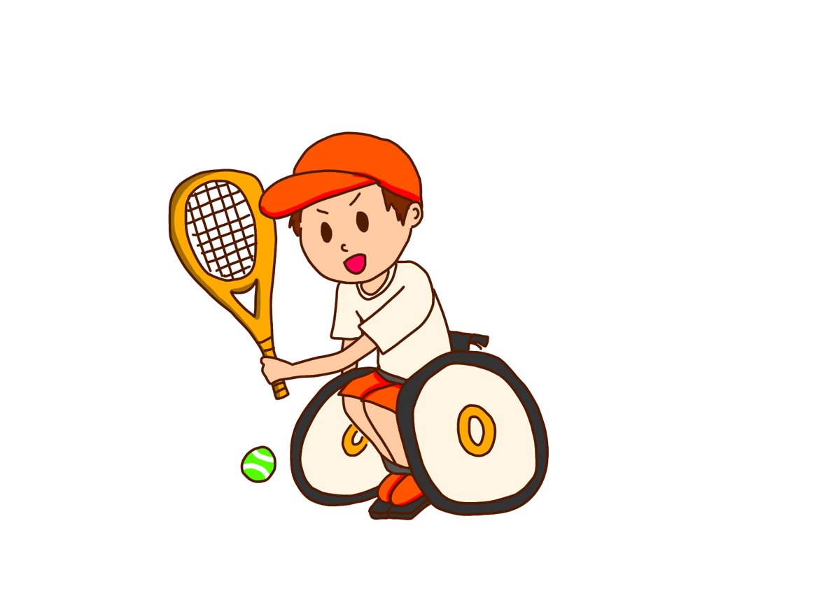 Ict Staff J パラリンピック 9 3 金曜日 種目 10時 車いすテニス女子シングルス 上地結衣選手 イラスト 障がい者itさぽーとおきなわ パラリンピック パラリンピックテニス 頑張れニッポン T Co Emhqu1m6z8 Twitter