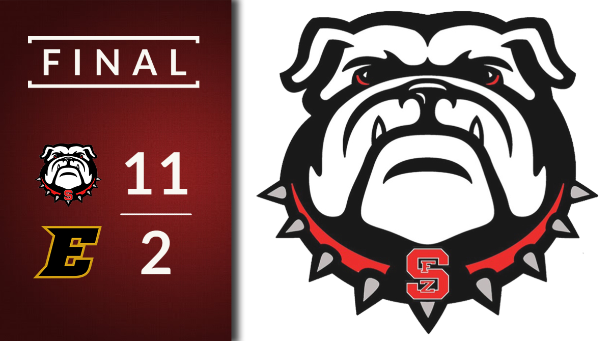 Varsity Bulldogs pick up a big 11-2 conference win against FZE in today's matchup. Great TEAM win today ladies! Proud of the energy and effort you all displayed #QAB 🥎🐾