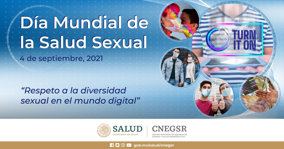 CNEGSSR's tweet photo. El mundo digital 🖥 📲 💻 es hoy parte de lo cotidiano, recuerda acceder a información confiable sobre la salud sexual y compartir contenidos que fomenten la equidad, la igualdad y el respeto.
#DíaMundialSaludSexual2021
#DMSS2021
#LGBTTTIQ+
#EnciendeLaConciencia https://t.co/lq7mJXEqIe