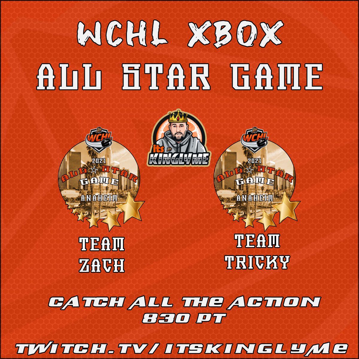 Congrats to the 24 players named to the S6 NHL All-Star Game. 

Catch the action, mic’d up players and a giveaway for a chance to win a team signed Ducks jersey and more at 8:30pm PST TONIGHT on twitch.tv/ItsKingLyme