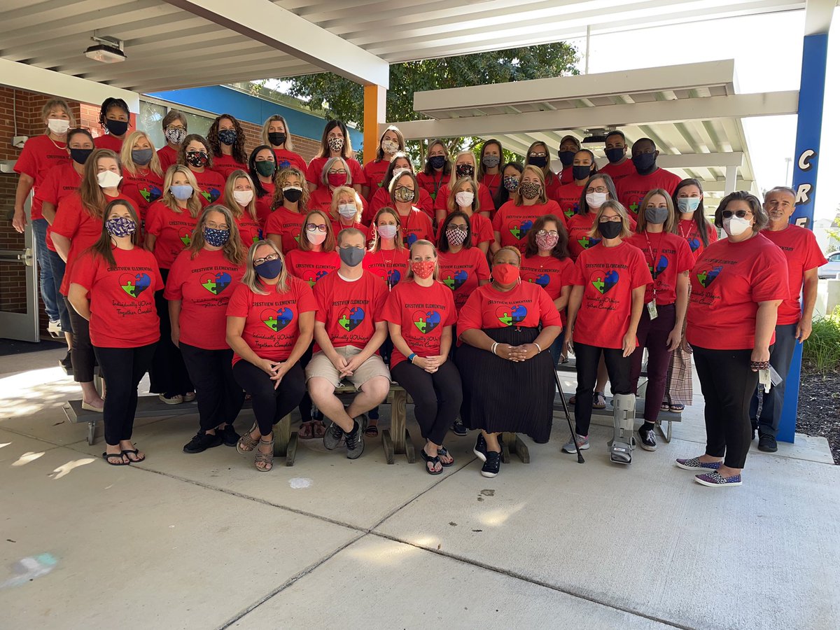 We have all of our cardinal staff back and ready to roll for a great school year!