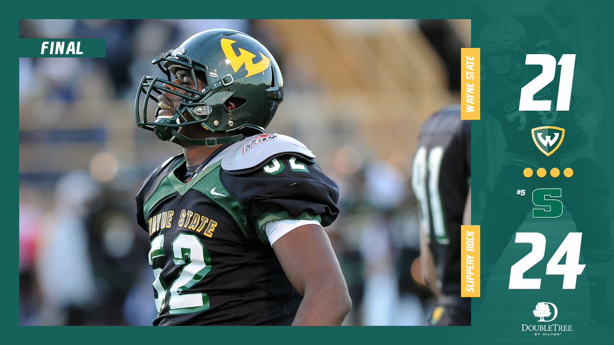 waynestwarriors's tweet photo. #WarriorFB had chances to take the lead at the end of the game inside the 10-yard line but fifth-ranked Slippery Rock escapes with a win! 

#WarriorStrong https://t.co/kbQV4NV84j